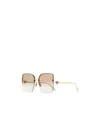Alexander Mcqueen Gradient Oversize-frame Sunglasses In Brown