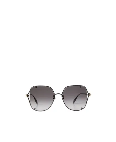 Alexander Mcqueen Gradient Overzise-frame Sunglasses In Gray