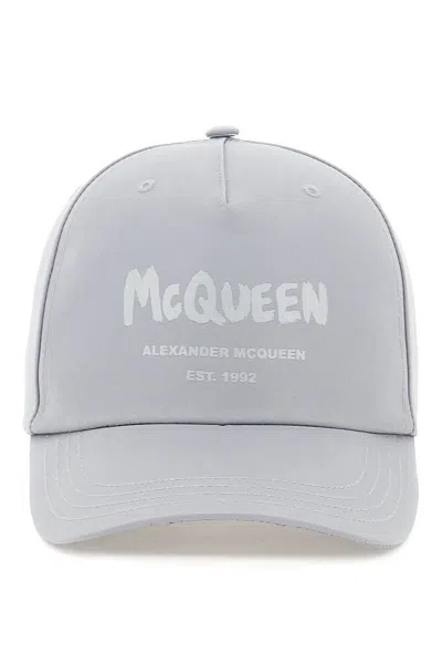 ALEXANDER MCQUEEN GRAFFITI BASEBALL CAP