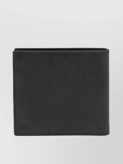 Alexander Mcqueen Graffiti Bifold Wallet By Mcqueen In Black