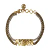Alexander Mcqueen Graffiti Bracelet In Pink