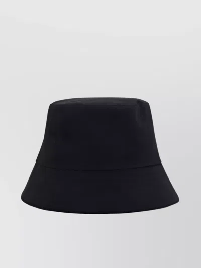 Alexander Mcqueen Graffiti Check Cotton Bucket Hat Wide Brim In Black