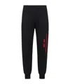 Alexander Mcqueen Black Cotton Joggers In Black