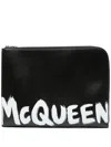 Alexander Mcqueen Graffiti Leather Pouch