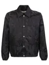 Alexander Mcqueen Graffiti Logo Jacket In Black