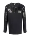 Alexander Mcqueen Graffiti-logo Long-sleeved T-shirt In Black