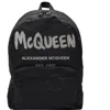 Alexander Mcqueen Alexander Mc Queen Graffiti Metropolitan Backpack In White/black