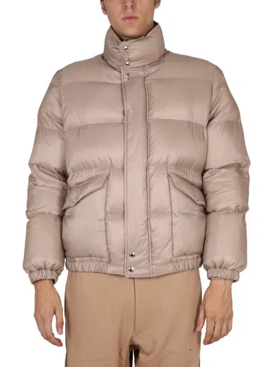 Alexander Mcqueen Man Down Jacket Sand Size 38 Polyester In Beige
