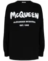 Alexander Mcqueen Graffiti Logo Sweatshirt In Multicolor