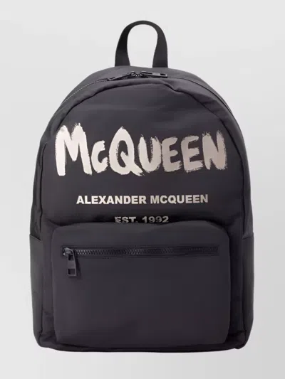 ALEXANDER MCQUEEN GRAFFITI PRINT BACKPACK