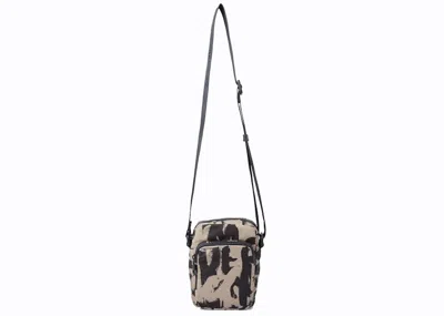 Pre-owned Alexander Mcqueen Graffiti Mini Messenger In Brown/black