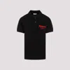 Alexander Mcqueen Alexander Mc Queen "mc Queen Graffiti" Polo Shirt In Black Lust Red