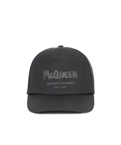 ALEXANDER MCQUEEN ALEXANDER MCQUEEN LOGO PRINTED BASEBALL CAP