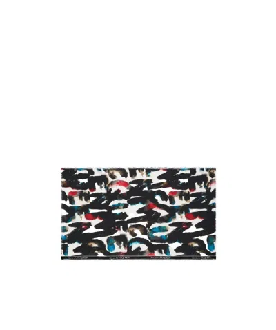 Alexander Mcqueen Graffiti-print Cotton-blend Scarf In Black