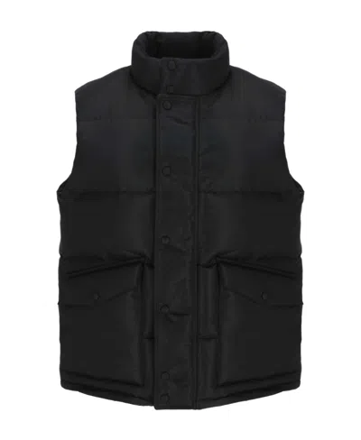 Alexander Mcqueen Graffiti-print Padded Gilet In Black