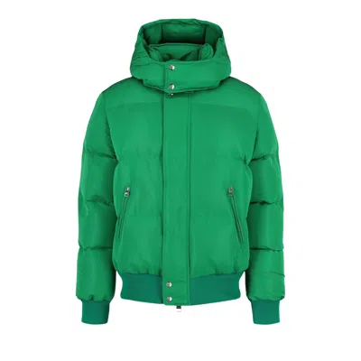 Pre-owned Alexander Mcqueen Graffiti Print Puffer Jacket 'green' | Men's Size 50