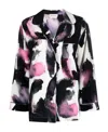 Alexander Mcqueen Silk T-shirt In Black