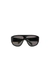 Alexander Mcqueen Graffiti-print Square-frame Sunglasses In Black
