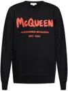 Alexander Mcqueen Sweatshirt With Logo Print In Black  