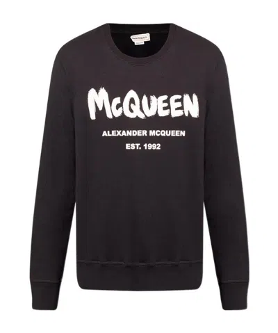 ALEXANDER MCQUEEN ALEXANDER MCQUEEN GRAPHIC-PRINT CREWNECK SWEATSHIRT
