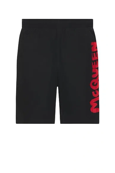 ALEXANDER MCQUEEN GRAFFITI SWIM SHORT