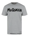 Alexander Mcqueen Logo-print Cotton T-shirt In Grey
