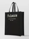 Alexander Mcqueen Graffiti Tote Polyester Leather Trim