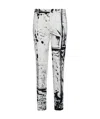 Alexander Mcqueen Abstract Print Straight-leg Jeans In White