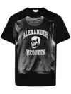 Alexander Mcqueen Mcqueen Logo Print T-shirt In Black
