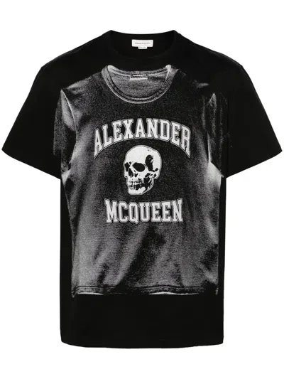 ALEXANDER MCQUEEN GRAPHIC-PRINT COTTON T-SHIRT