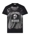 Alexander Mcqueen Logo Print T-shirt In Black
