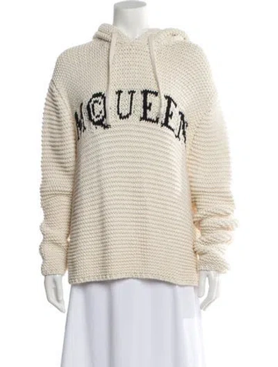 Pre-owned Alexander Mcqueen Graphic Print Crew Neck Sweater In Neutral