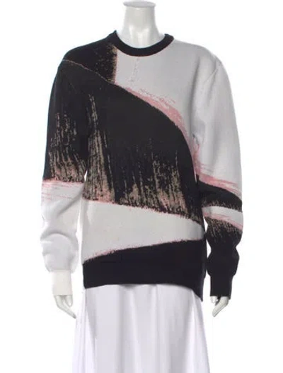 Pre-owned Alexander Mcqueen Graphic Print Crew Neck Sweatshirt In Black