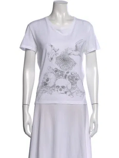 Pre-owned Alexander Mcqueen Graphic Print Crew Neck T-shirt In Multi