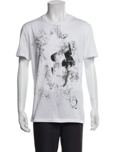 Pre-owned Alexander Mcqueen Graphic Print Crew Neck T-shirt In White