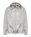 Alexander Mcqueen Graphic-print Drawstring-hood Jacket In White