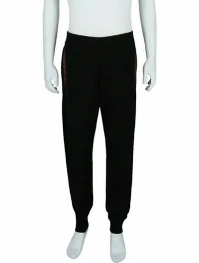 Pre-owned Alexander Mcqueen Graphic Print Joggers W/ Tags In Black
