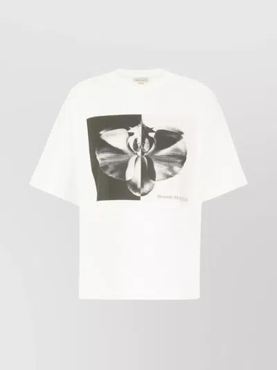 ALEXANDER MCQUEEN GRAPHIC PRINT OVERSIZE COTTON T-SHIRT