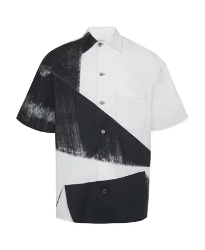 ALEXANDER MCQUEEN ALEXANDER MCQUEEN BRUSHSTROKE COLLARED BUTTON-UP SHIRT