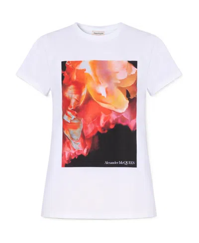 ALEXANDER MCQUEEN ALEXANDER MCQUEEN GRAPHIC PRINTED CREWNECK T-SHIRT