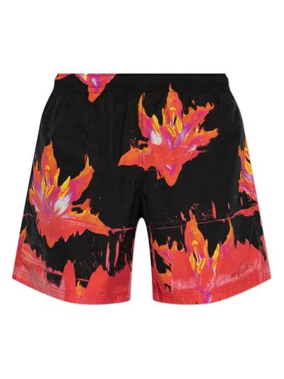 ALEXANDER MCQUEEN GRAPHIC-PRINT SHORTS