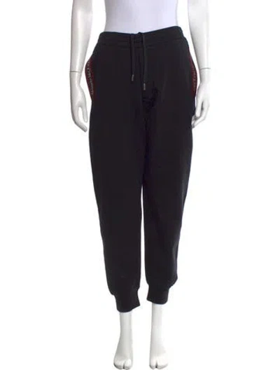 Pre-owned Alexander Mcqueen Graphic Print Sweatpants In Black