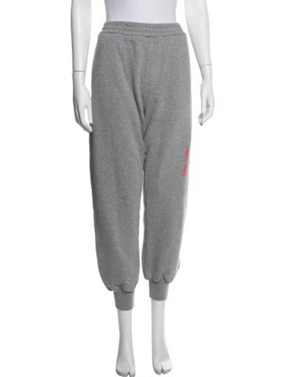 Pre-owned Alexander Mcqueen Graphic Print Sweatpants In Grey