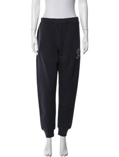 Pre-owned Alexander Mcqueen Graphic Print Sweatpants W/ Tags In Blue