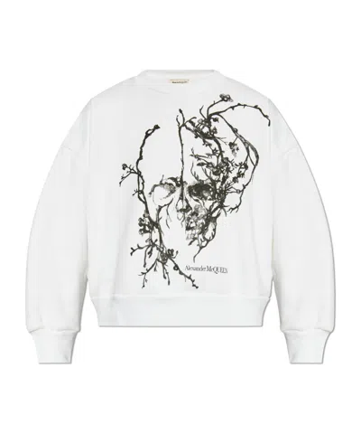 ALEXANDER MCQUEEN ALEXANDER MCQUEEN GRAPHIC PRINTED CREWNECK SWEATSHIRT