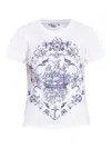 Alexander Mcqueen Graphic-print T-shirt In Blue