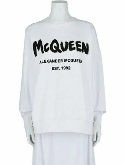 Pre-owned Alexander Mcqueen Graphic Print T-shirt W/ Tags In White