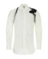 Alexander Mcqueen Cut-out Harness Long-sleeved Shirt In White
