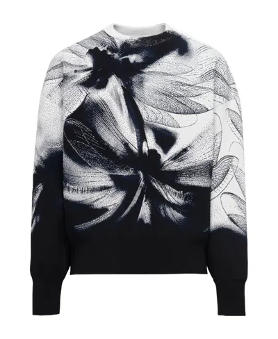 ALEXANDER MCQUEEN ALEXANDER MCQUEEN GRAPHIC PRINTED CREWNECK SWEATER
