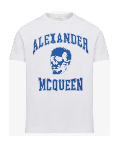 Alexander Mcqueen Graphic-printed Crewneck T-shirt In White
